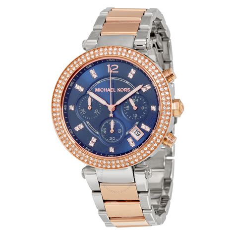 michael kors blue dial ladies watch|Michael Kors blue watches.